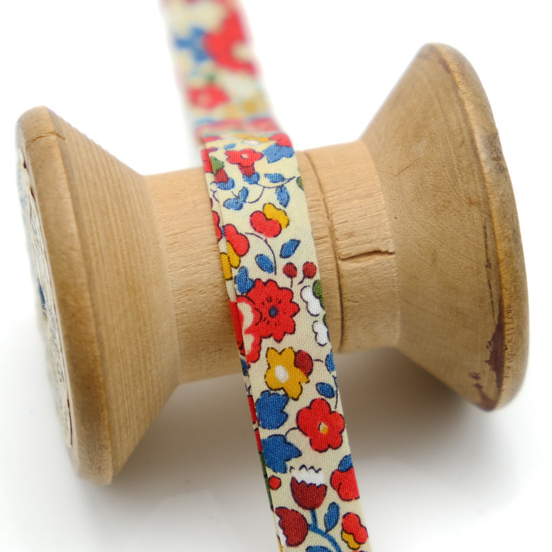 Liberty Fabrics Betsy Ann Red Bias Tape - Maison Klem